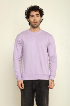 Absqura Solid Sweatshirt Lavender