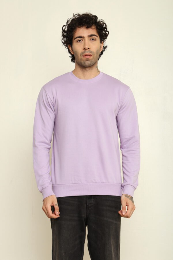 Absqura Solid Sweatshirt Lavender