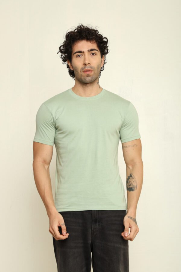 Absqura Solid Men Jade T-Shirt