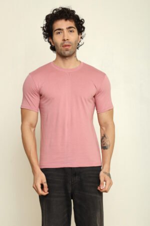 Absqura Solid Men Flamingo T-Shirt