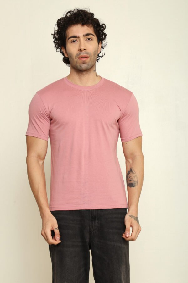 Absqura Solid Men Flamingo T-Shirt